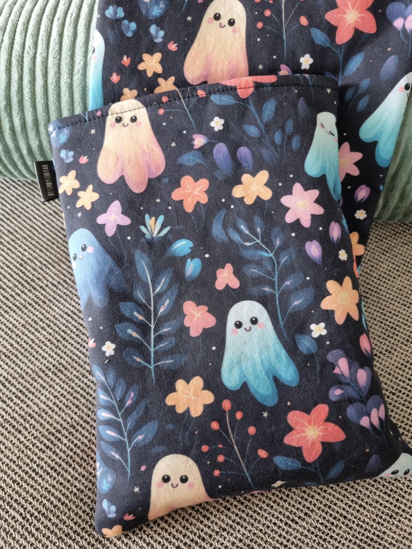 Fantasy Book Cover for Paperback and Hardcover Books - Handmade Protective Book Sleeve - Fantasy Reader Gift - ghost Lover's Gift