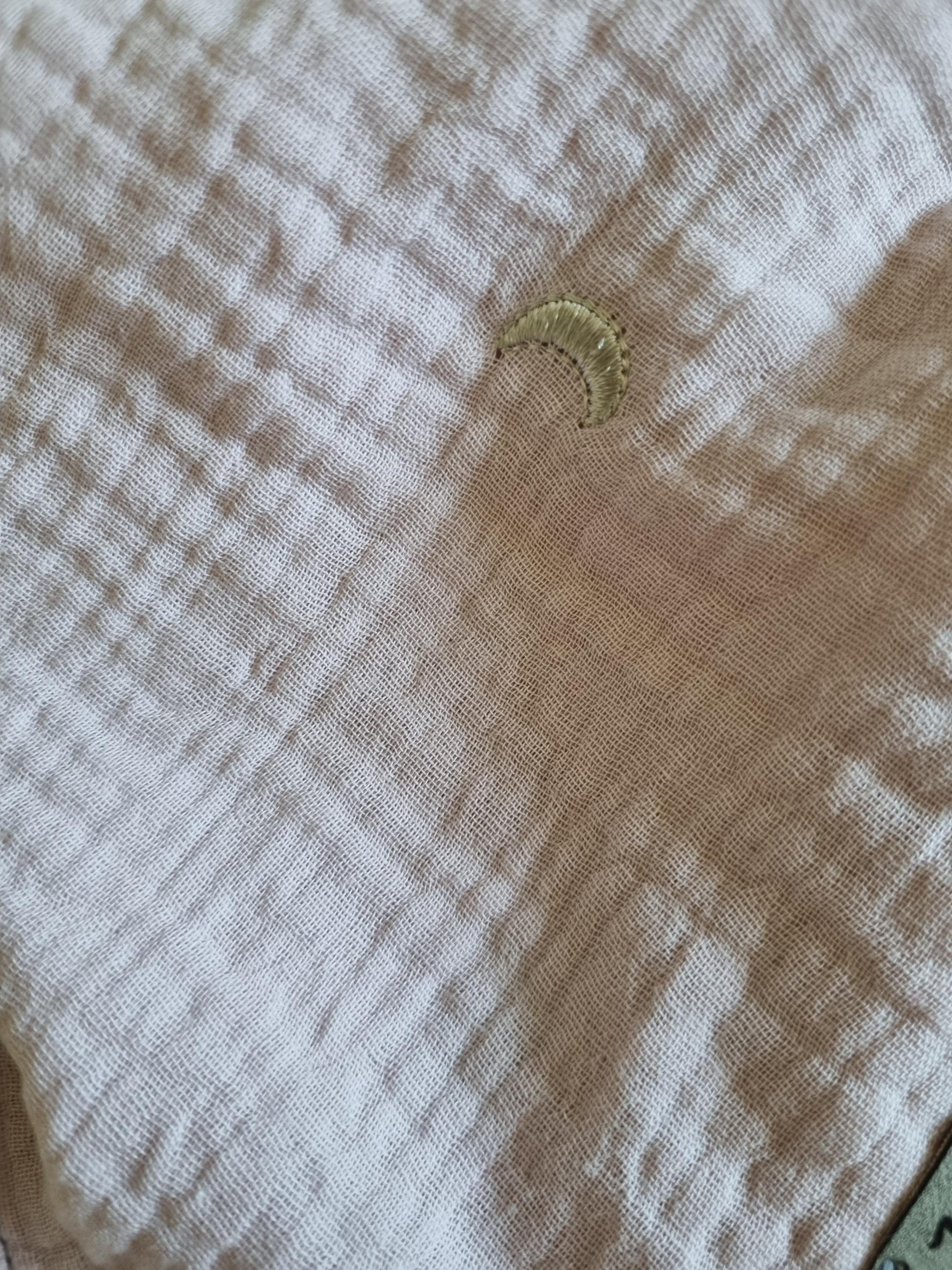 Scarf Stole for children up to 5 years super cozy cotton scarf for toddler soft pink scarf with Stars Bandana