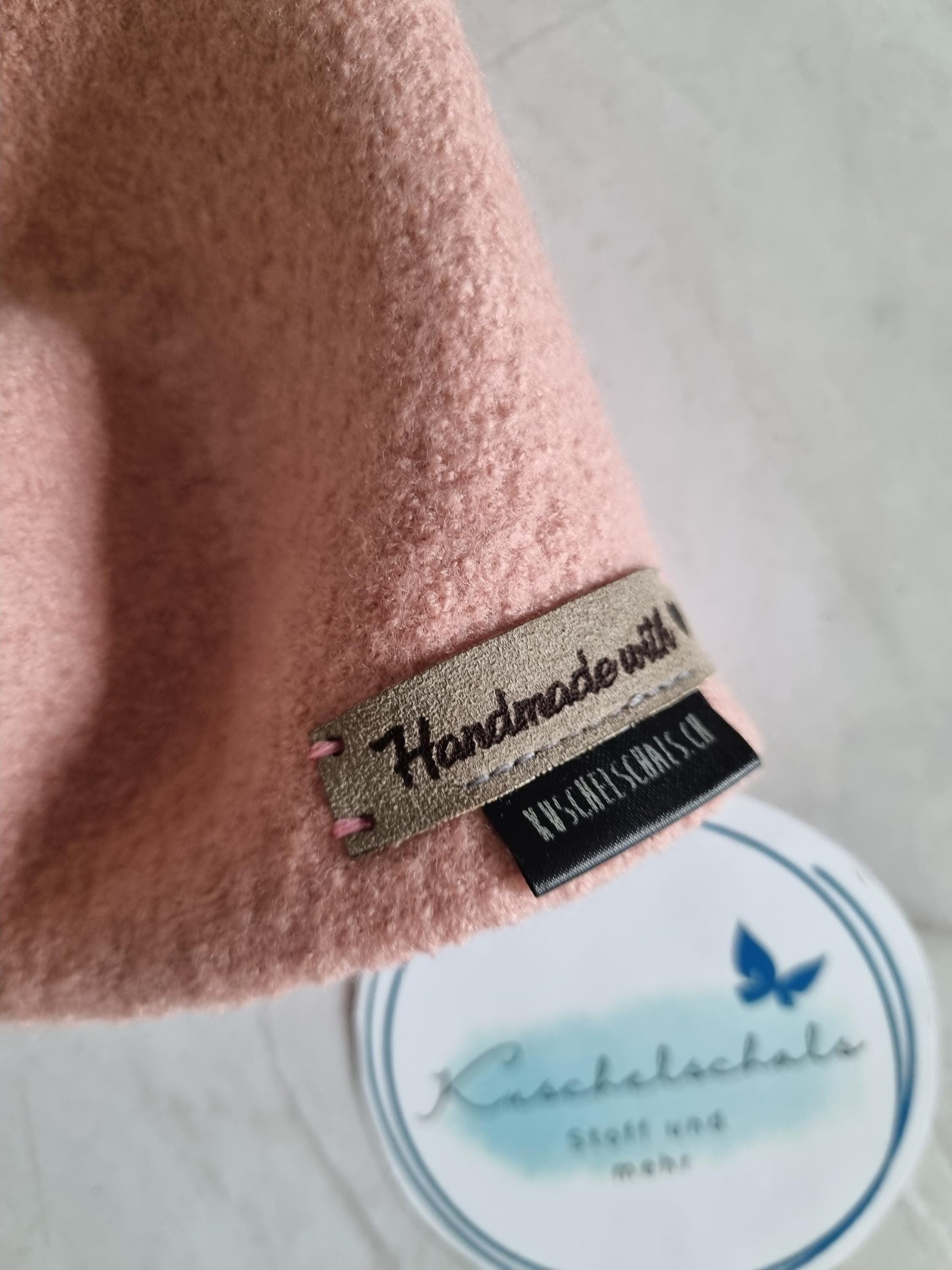 Handmade Merino+Jersey Headband rose Soft, warm and luxurious Earband perfect gift for christmas - cozy and stylish - skandistyle extra wide