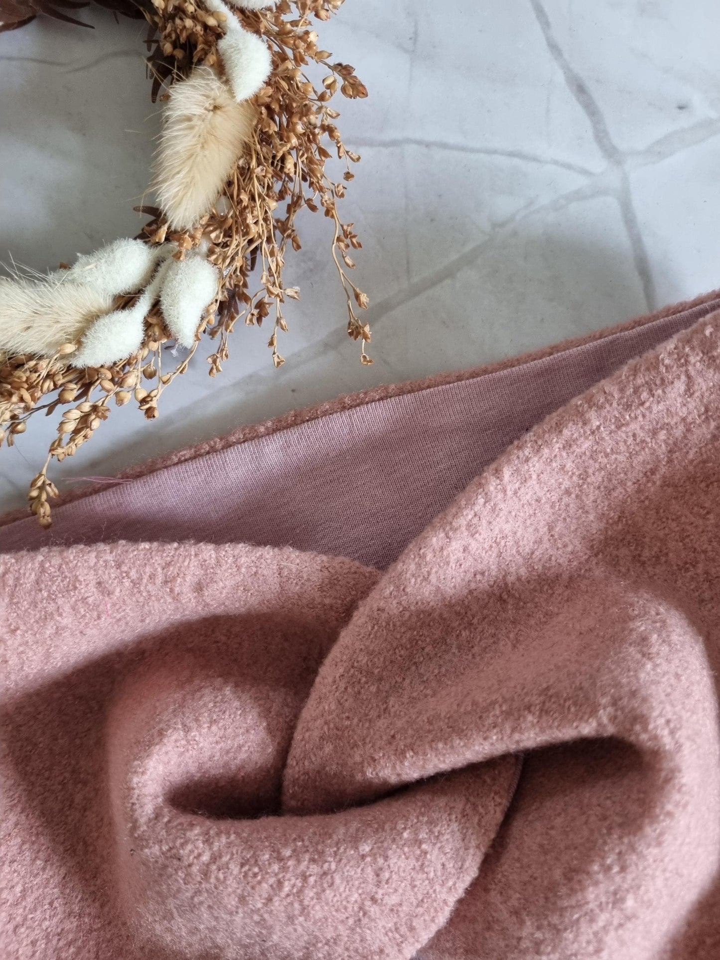 Handmade Merino+Jersey Headband rose Soft, warm and luxurious Earband perfect gift for christmas - cozy and stylish - skandistyle extra wide