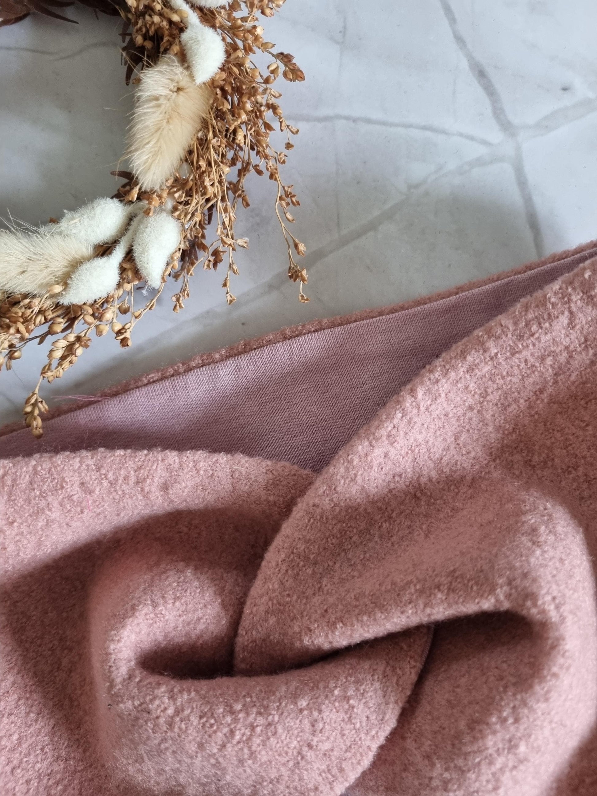 Handmade Merino+Jersey Headband rose Soft, warm and luxurious Earband perfect gift for christmas - cozy and stylish - skandistyle extra wide