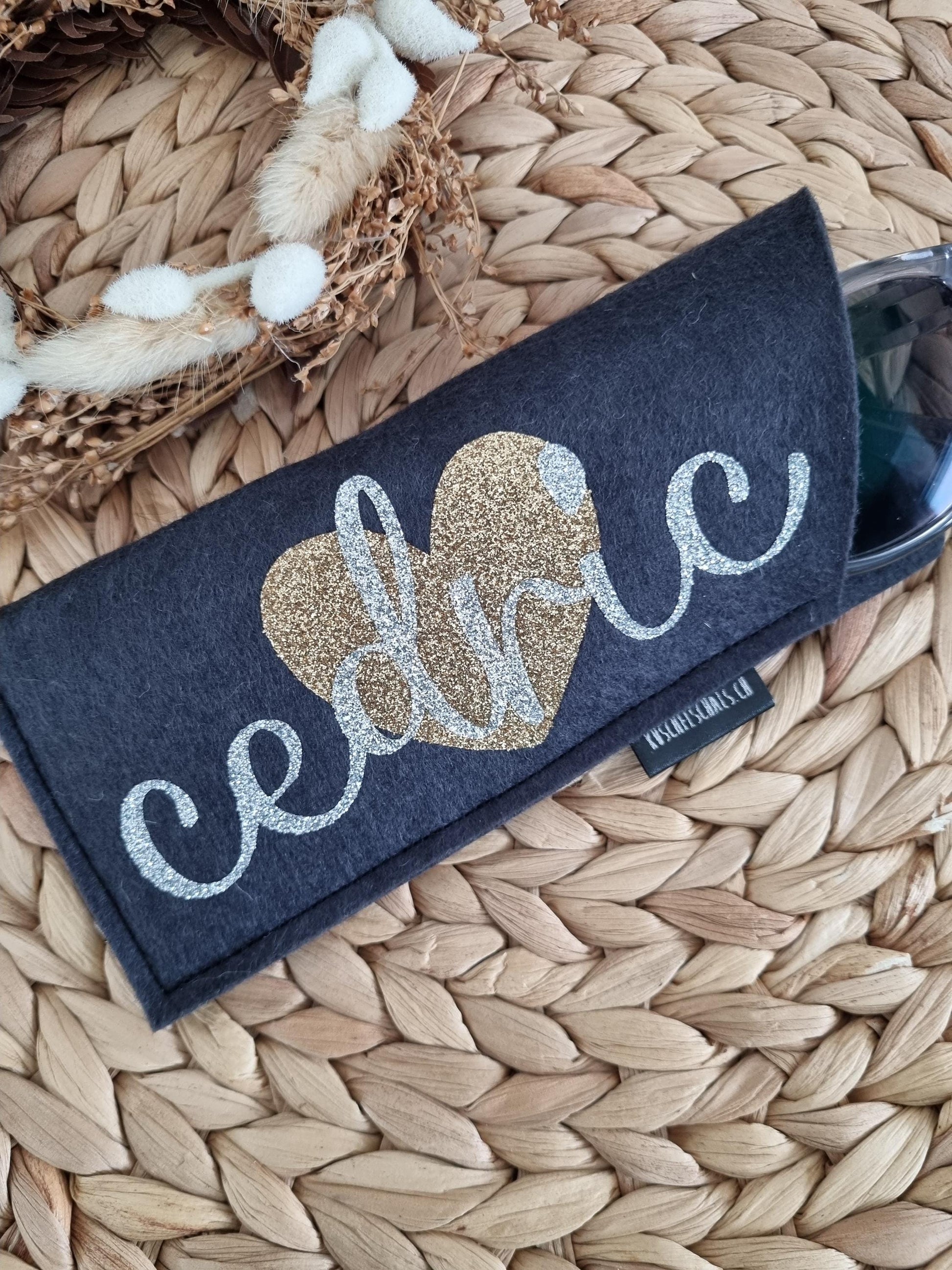 Handmade Felt Glasses Case Eco-Friendly Eyewear Storage Pouch Soft & Lightweight Glasses Protector | Durable Eyewear Organizer gift for dad