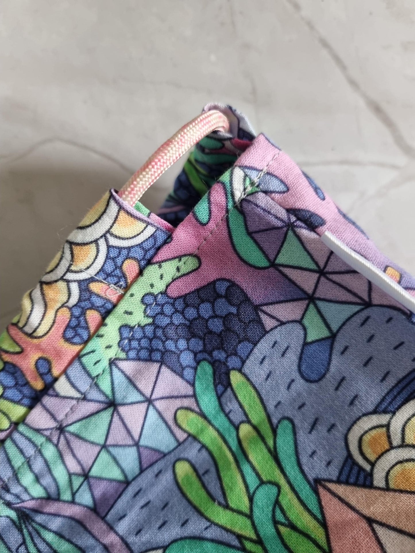 Fantasy Axelotl Print project Bag for knitting or crochet perfect gift for any crafter knitter crocheter cross stitch handmade