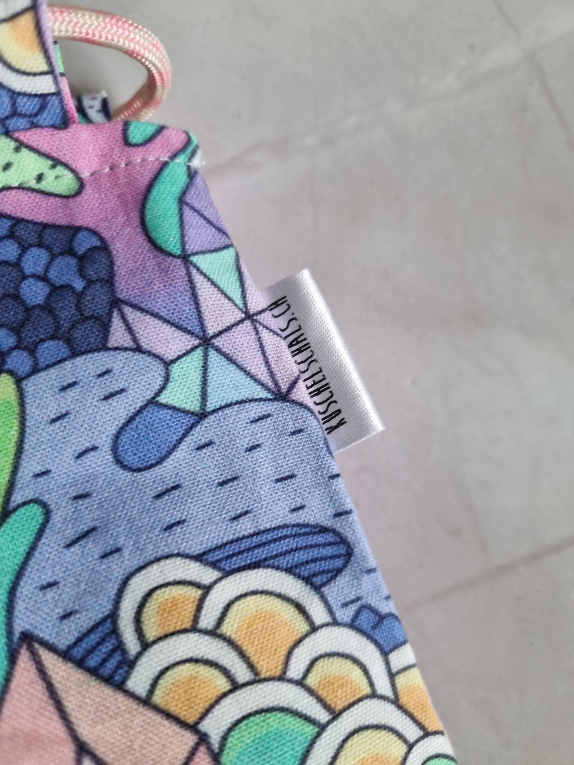 Fantasy Axelotl Print project Bag for knitting or crochet perfect gift for any crafter knitter crocheter cross stitch handmade