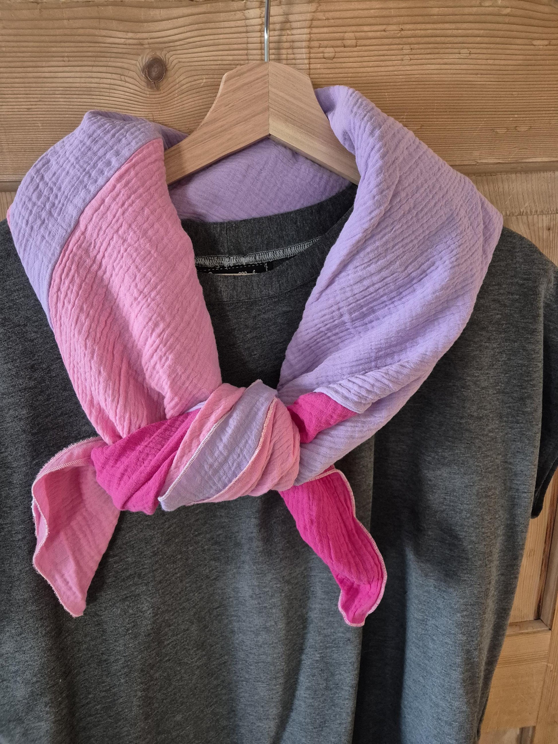 Cotton Stole Scarf - Cozy Pink Wrap - Versatile Shawl for Travel - Boho Fashion Accessory - Ideal Gift for her