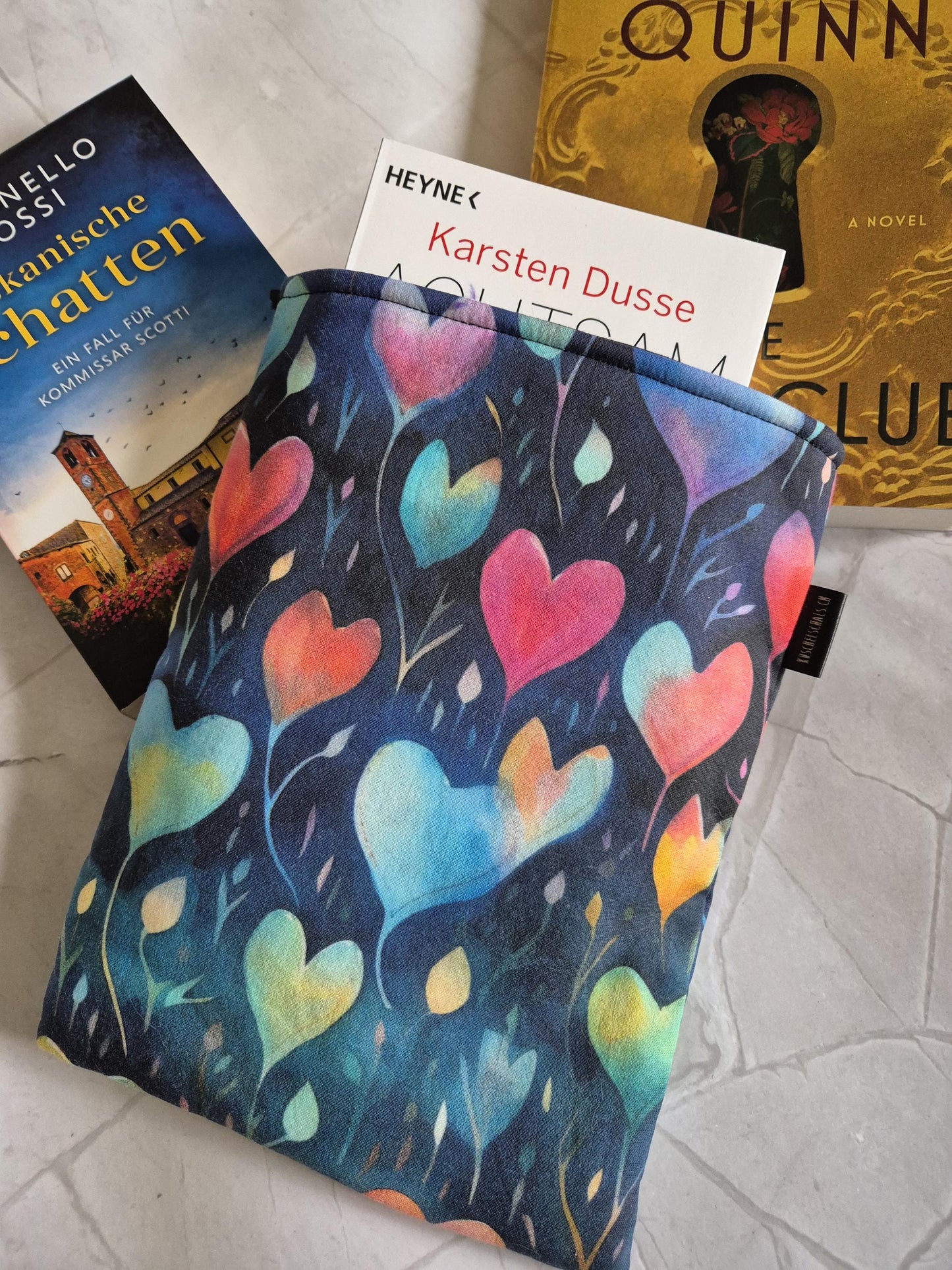 Love Book Cover -3 Sizes- for Paperback and Hardcover Books - Handmade Protective Book Sleeve - romance Reader Gift - Lover's Gift