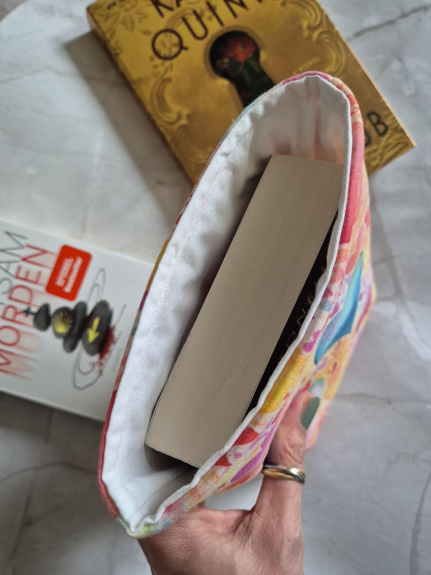 Love Book Cover -3 Sizes- for Paperback and Hardcover Books - Handmade Protective Book Sleeve - romance Reader Gift - Lover's Gift