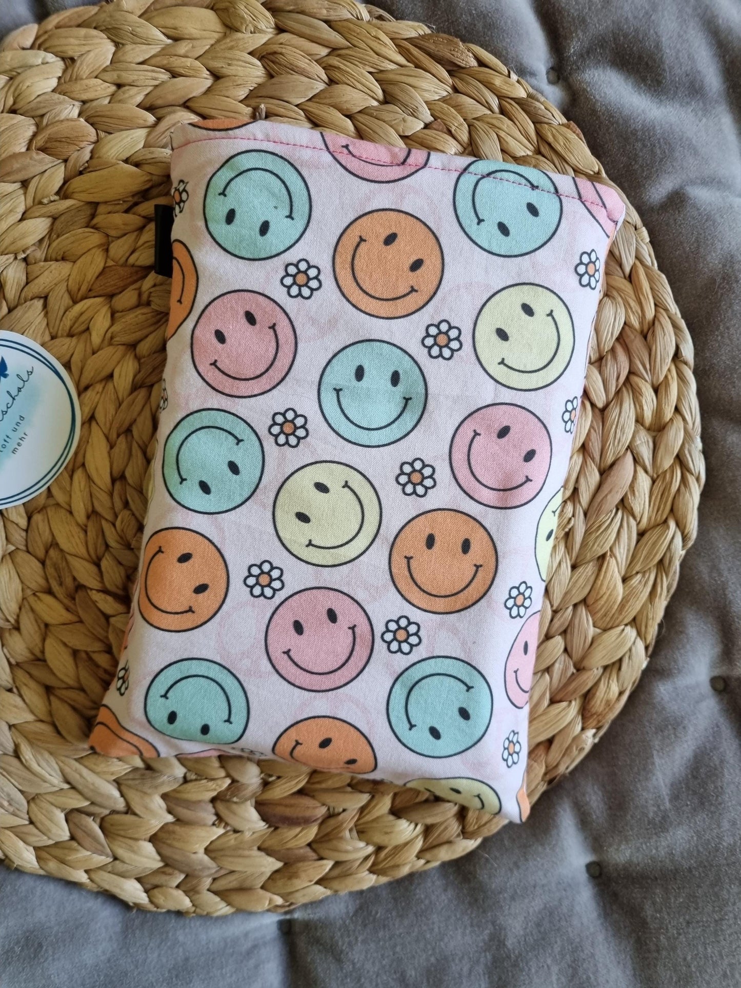 Smiley Fantasy Book Cover for Paperback and Hardcover Books 3 Sizes Handmade Protective Book Sleeve Fantasy Reader Gift Book Lover's Gift