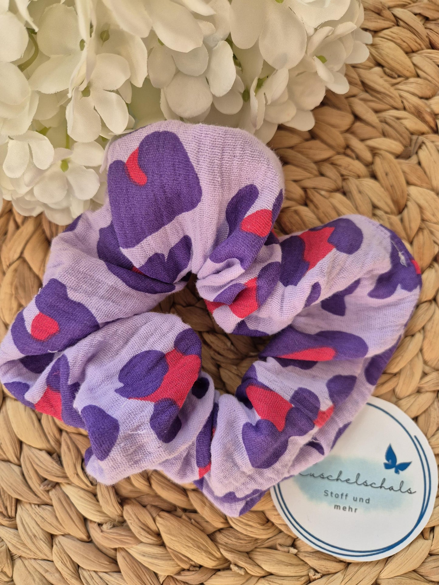 Leo Scrunchie Hair bobble handmade Ponytail holder perfect gift hair accessories chic hair tie