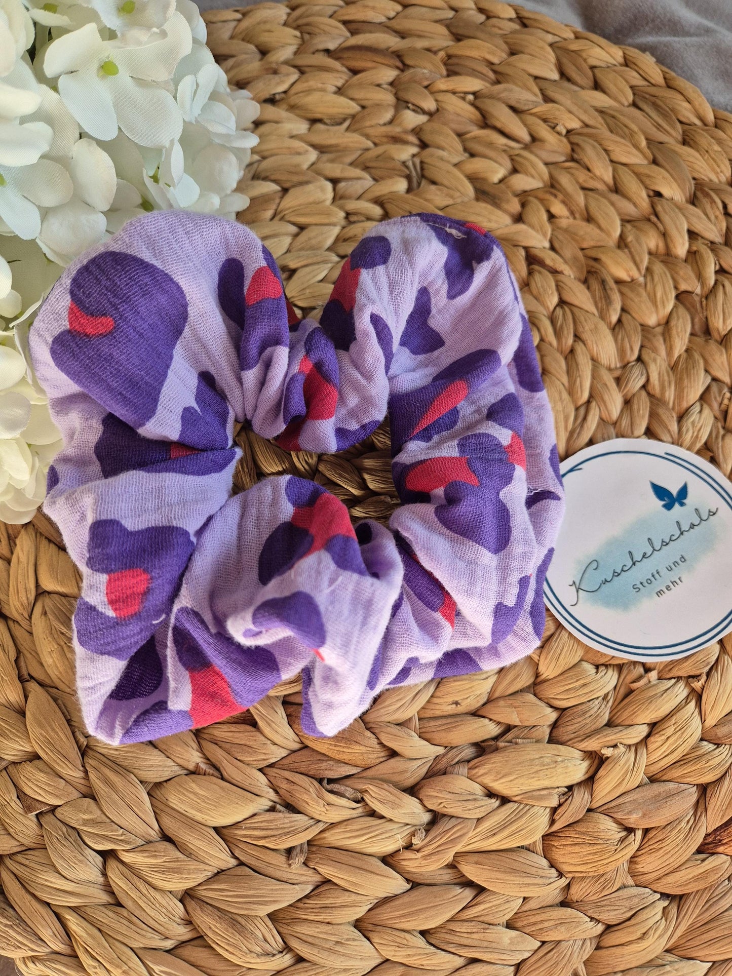 Leo Scrunchie Hair bobble handmade Ponytail holder perfect gift hair accessories chic hair tie