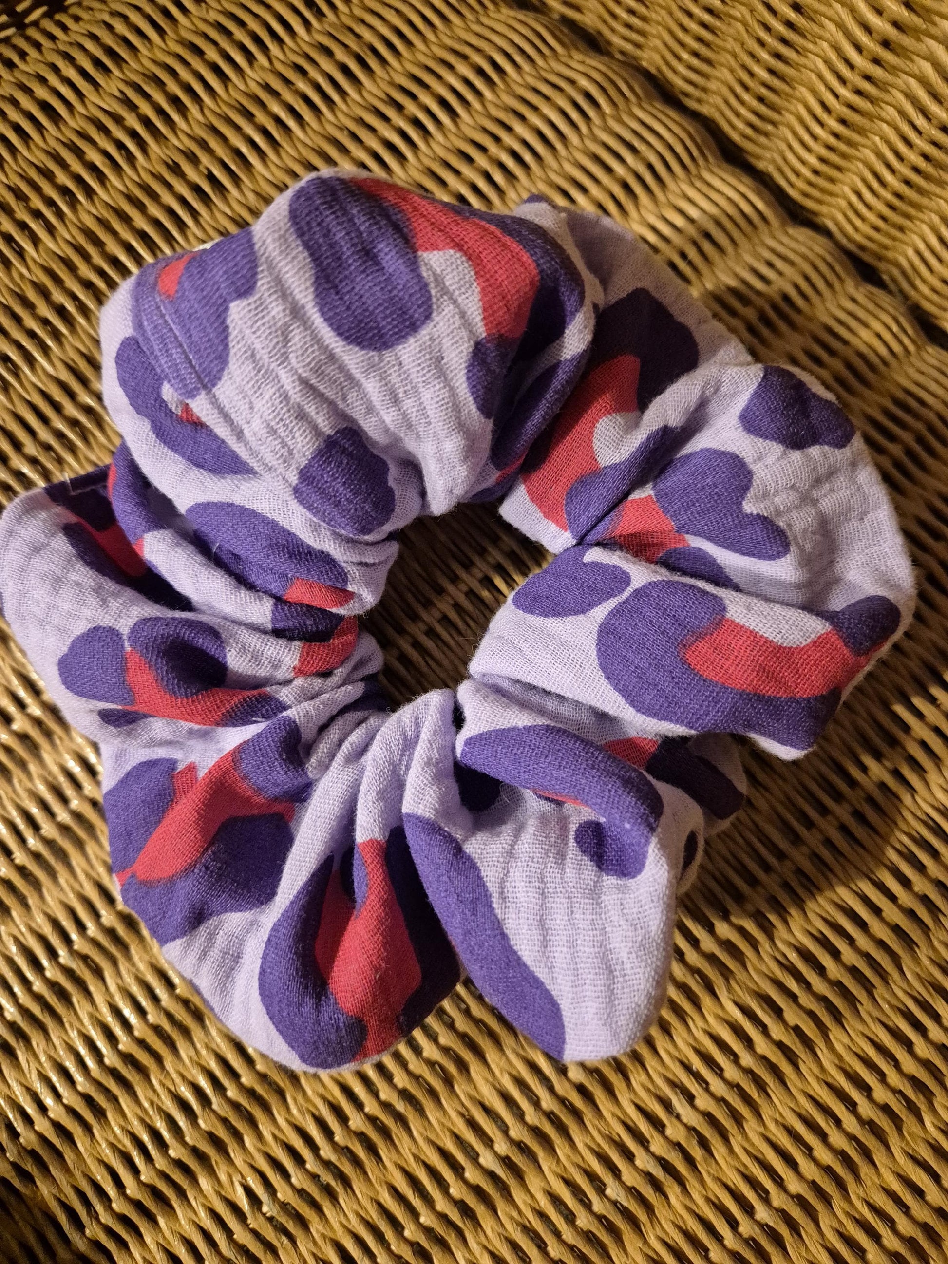 Leo Scrunchie Hair bobble handmade Ponytail holder perfect gift hair accessories chic hair tie