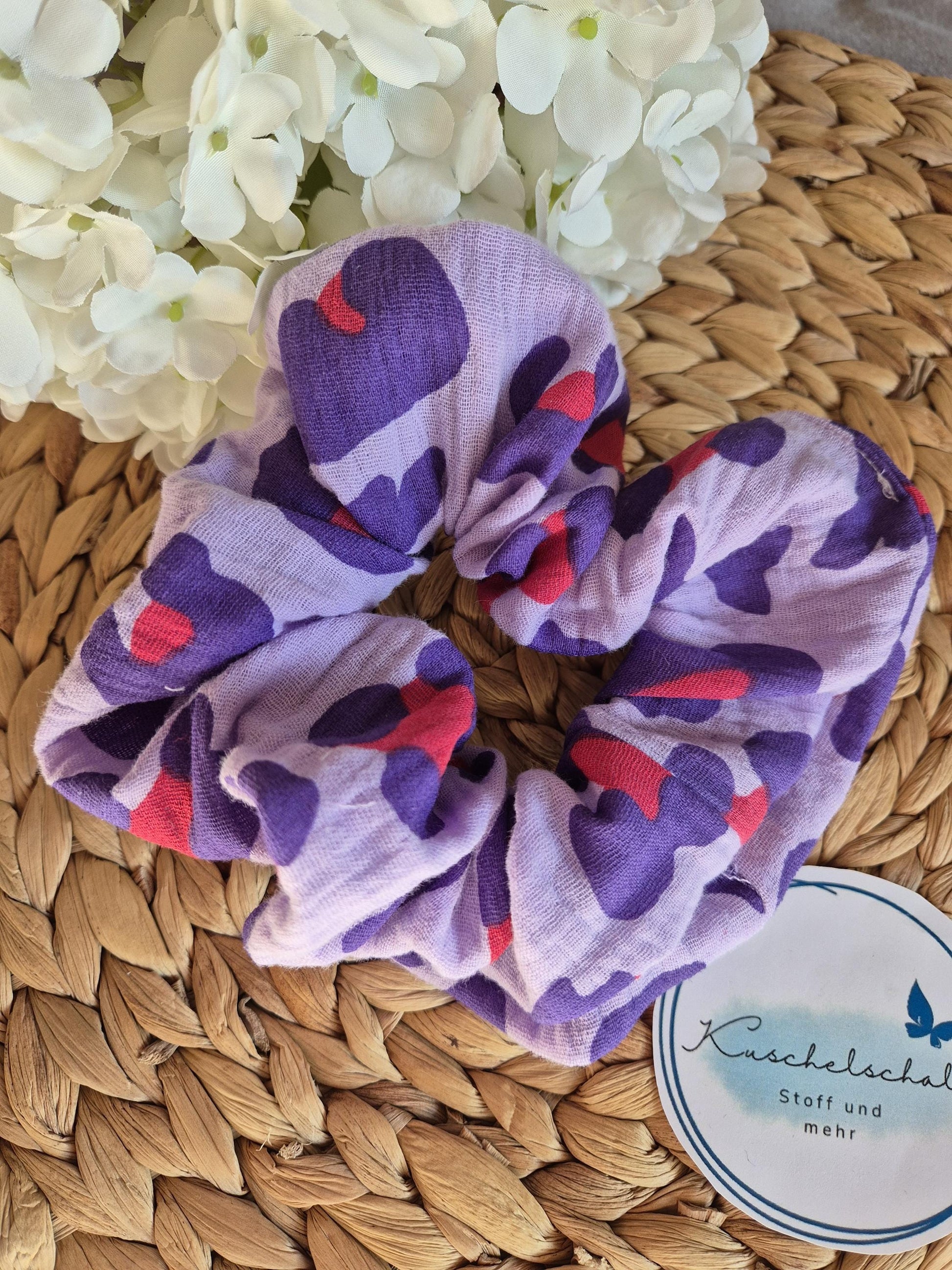 Leo Scrunchie Hair bobble handmade Ponytail holder perfect gift hair accessories chic hair tie