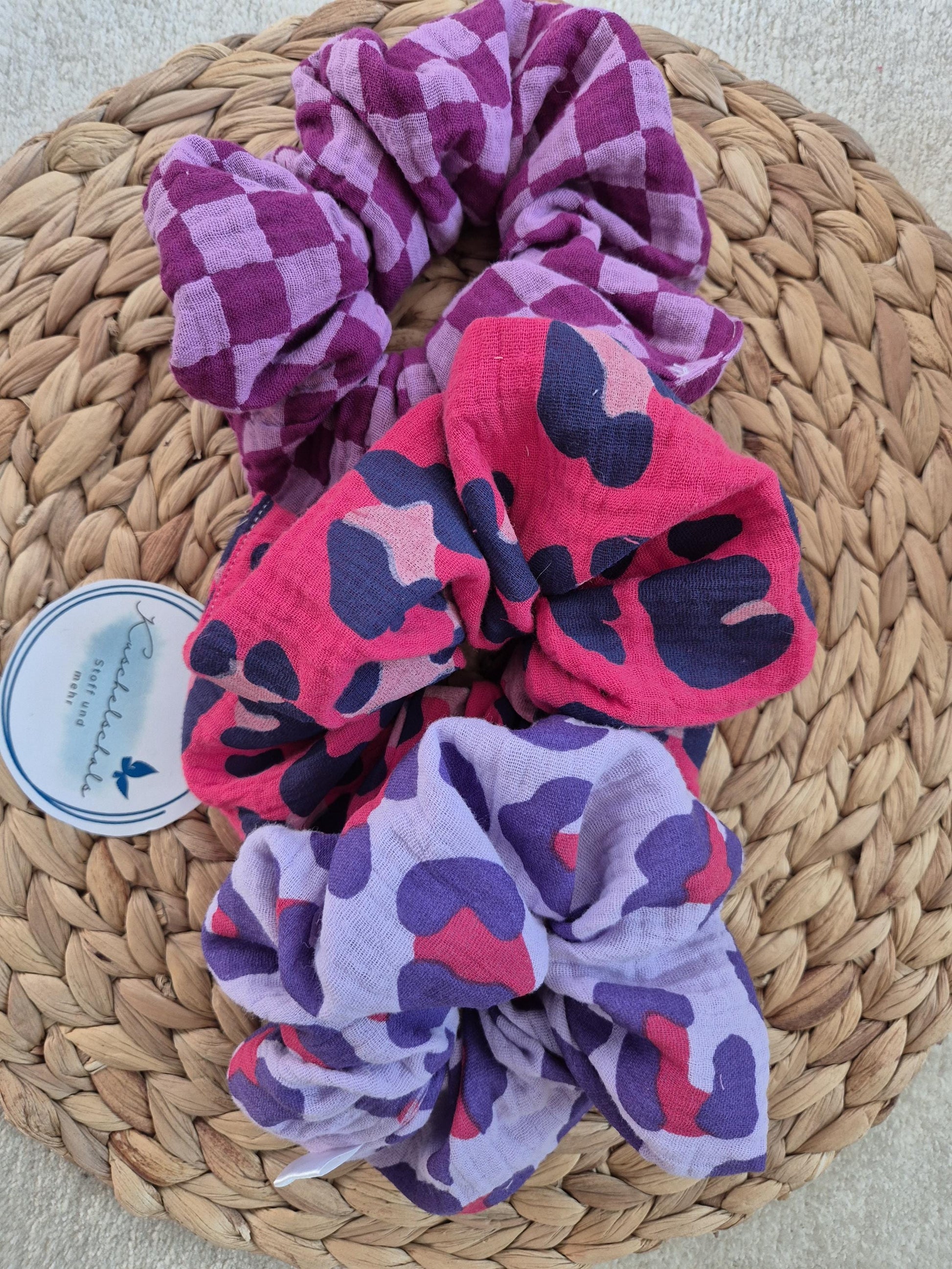 Leo Scrunchie Hair bobble handmade Ponytail holder perfect gift hair accessories chic hair tie