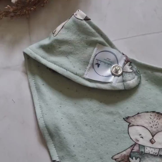 Organic Cotton Baby Scarf Jersey Bandana | Baby Bandana | Soft and Washable Newborn Scarf | Ideal Baby Gift Baby shower Burp cloth