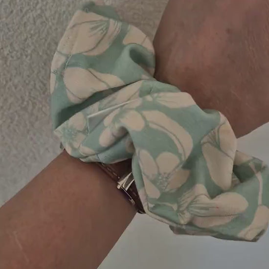 Mint Scrunchie Hair bobble handmade Ponytail holder perfect gift hair accessories chic hair tie