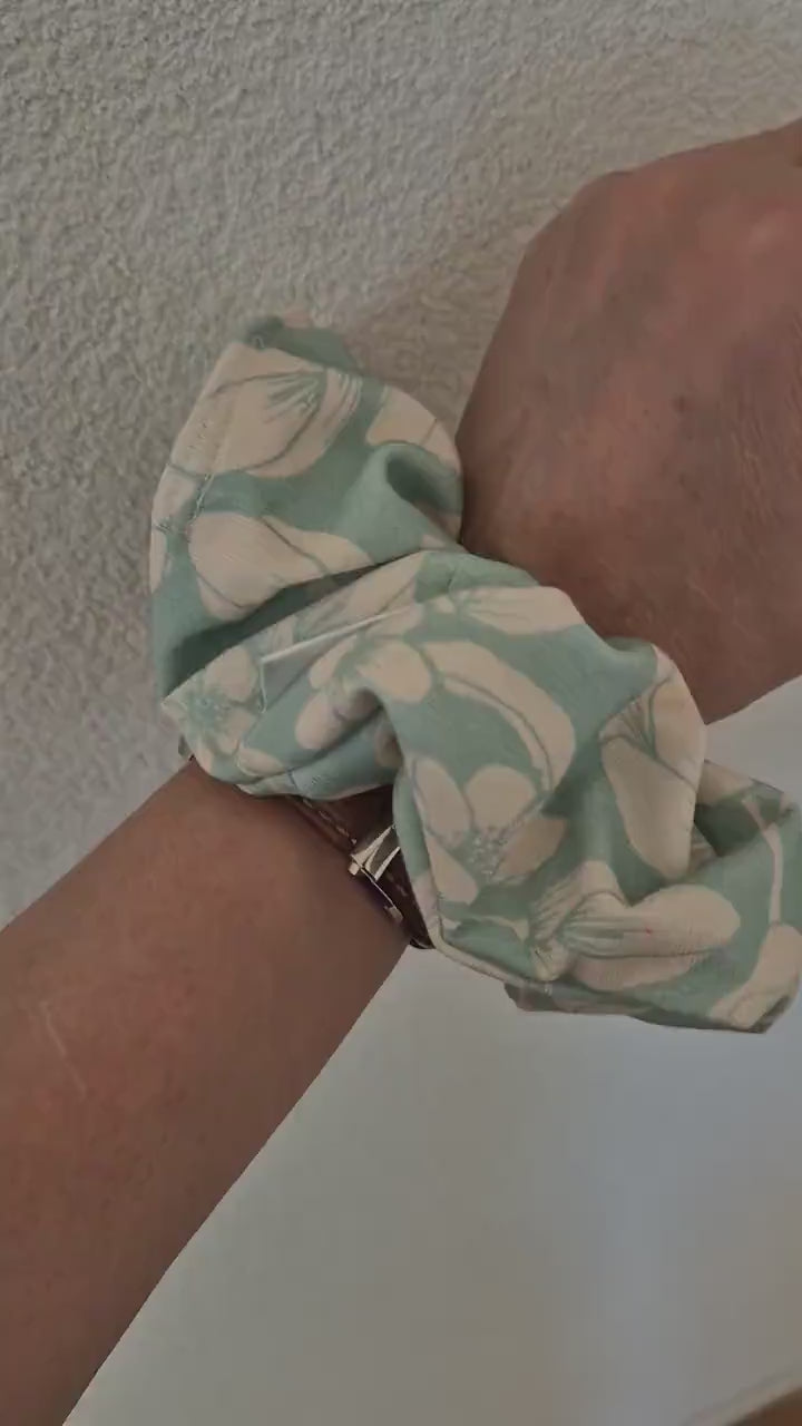 Mint Scrunchie Hair bobble handmade Ponytail holder perfect gift hair accessories chic hair tie