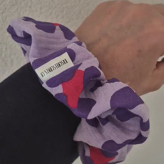 Leo Scrunchie Hair bobble handmade Ponytail holder perfect gift hair accessories chic hair tie