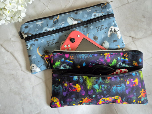 Padded Cover for Switch 1 / Switch 2 / Oled / Nintendo DS handmade with Zipper choose your fabric matcha kawaii Gaming add Personalisation