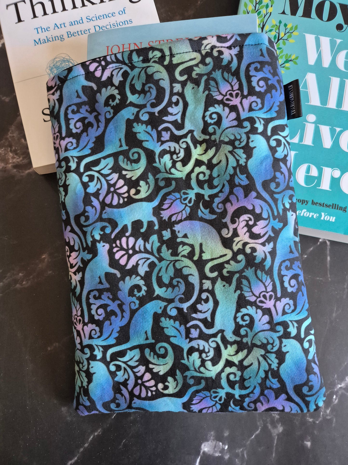 Elegant cat Lover Book Cover Kindle Kobo - 3 Sizes - Handmade