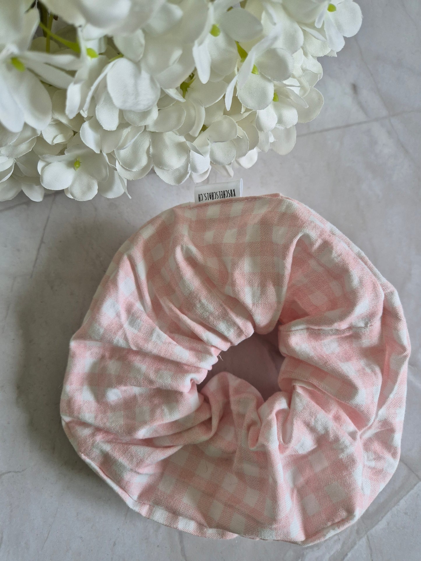 Pink Gingham Scrunchie Hair bobble handmade Ponytail holder perfect gift hair accessories chic hair tie (Kopie)
