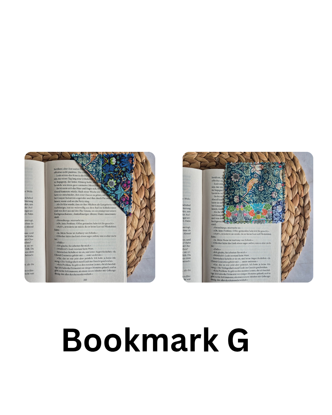 Eck Lesezeichen aus Stoff aus Liberty Stoffen - upcycling - patchwork handmadecorner bookmark fabric, handmade, gift book lover