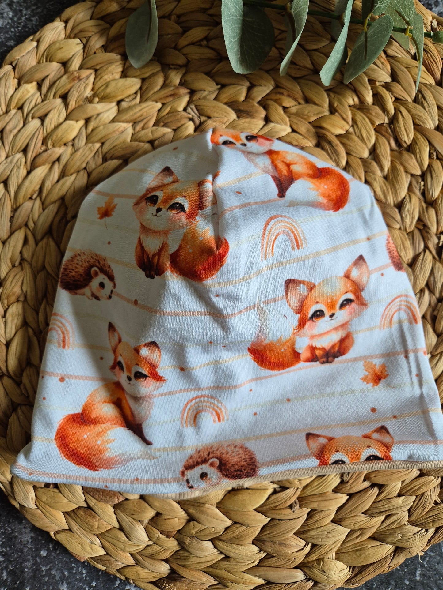Mütze / Beanie Fuchs Kinder diverse Grössen / Kopfumfang 47 bis 54 cm