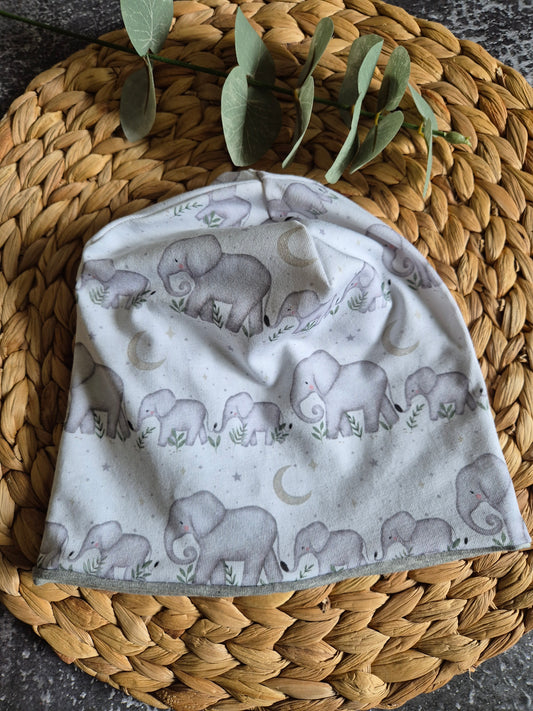 Mütze / Beanie Elefanten Kinder diverse Grössen / Kopfumfang 47 bis 54 cm