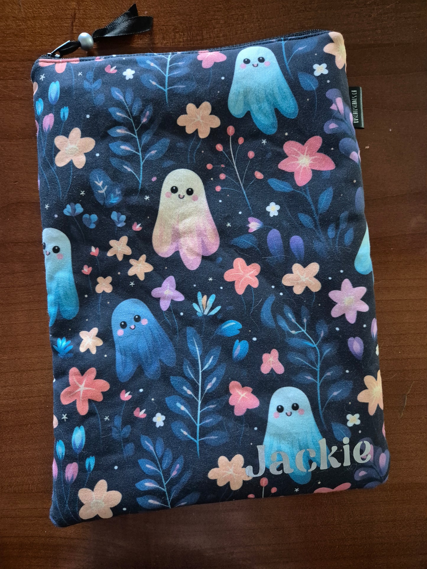 Couverture de livre fantastique pour livres à couverture rigide et à couverture souple - Housse de protection faite à la main - Cadeau pour lecteur fantastique - Cadeau pour amoureux des fantômes