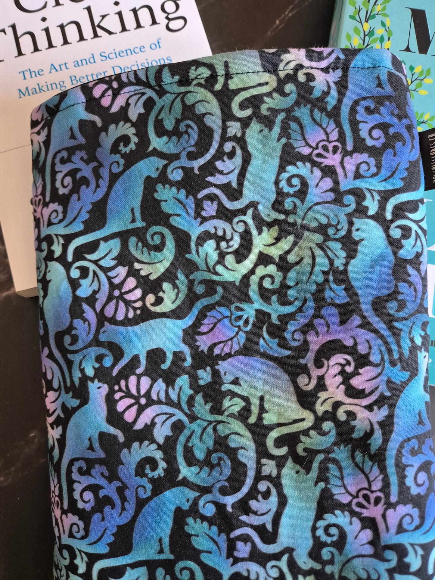 Elegant cat Lover Book Cover Kindle Kobo - 3 Sizes - Handmade