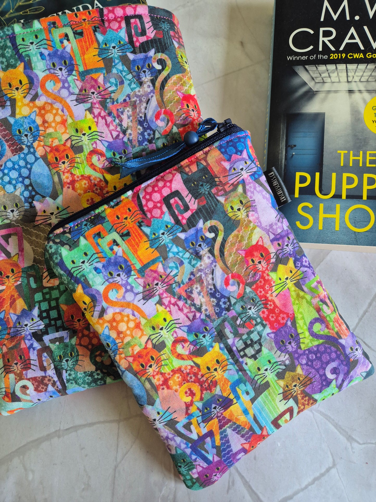 All the Cats Buchhülle Ereader Hülle - 3 Sizes - Handmade by me in Switzerland