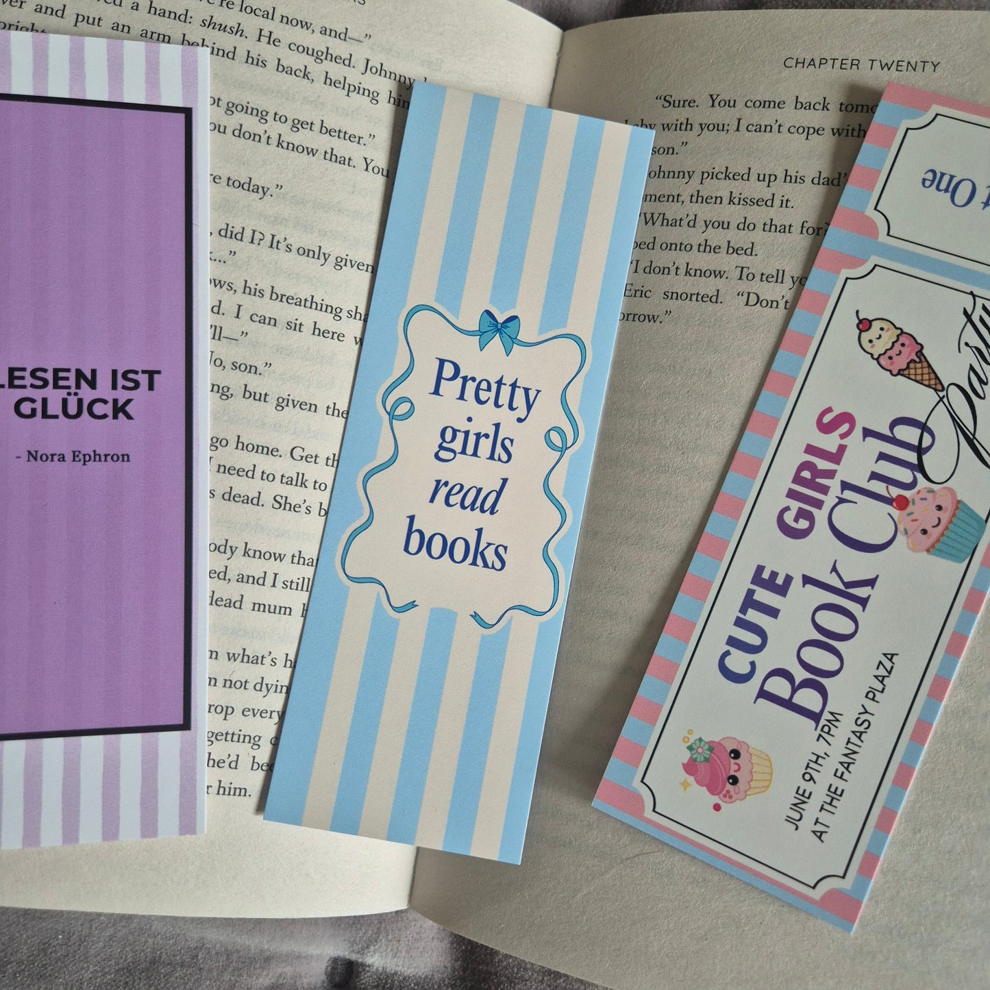 May Bookmarks for the Bookmark Club, subscribe now !!!! Butterfly Flower Spring Pink Bookmarks - perfect gift for every Booklover