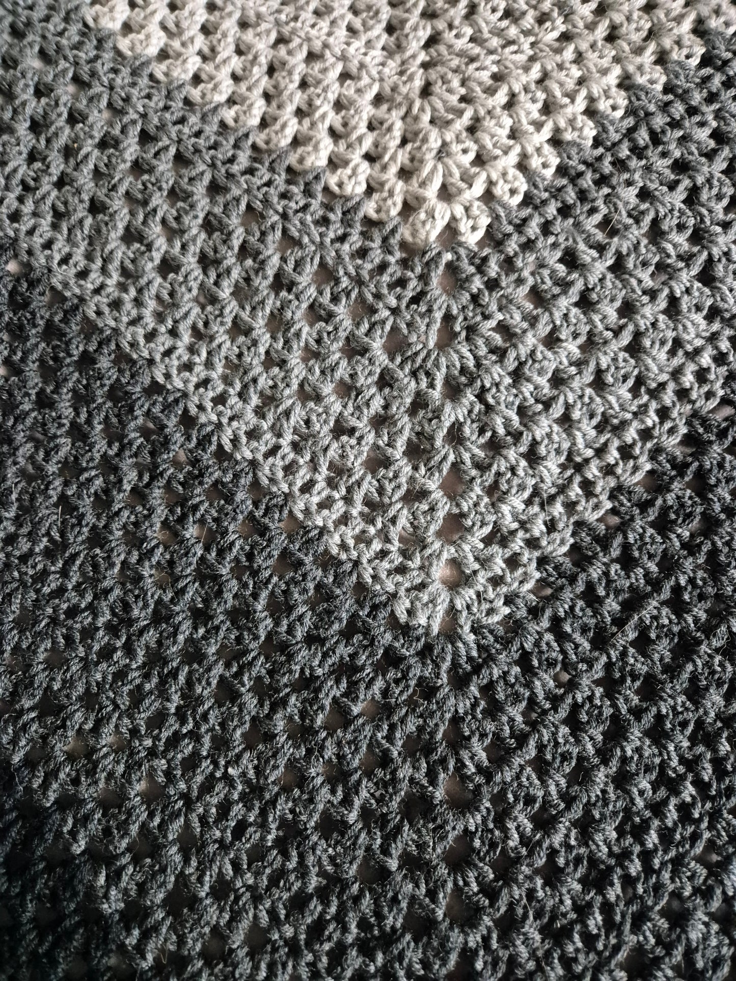 XL Merino Shawl handmade by me 160x70cm Triangular Shawl 100% merino wool crocheted by me perfect gift beautiful stole