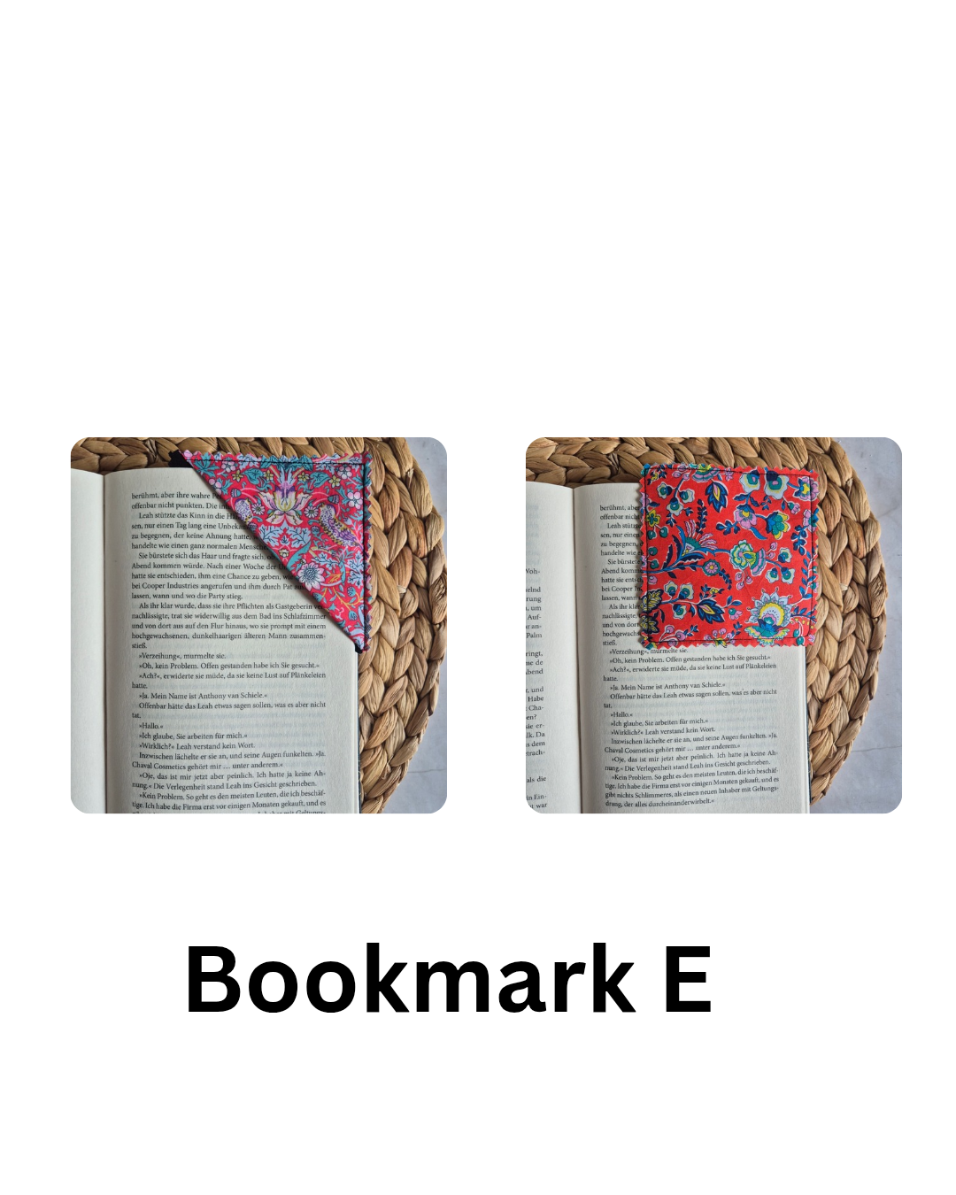 Eck Lesezeichen aus Stoff aus Liberty Stoffen - upcycling - patchwork handmadecorner bookmark fabric, handmade, gift book lover