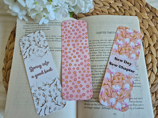 March Bookmark Club Spring Flower Pink Bookmark perfect gift Booklover Bookstagram Booktok Magnolia