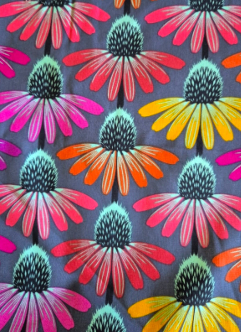 Kleines handgemachtes Stofftäschchen Blumendesigns(12.5x15.5 cm). Vielseitig nutzbar: Kartenetui, Kosmetiktasche oder Mini-Geldbörse (Kopie)