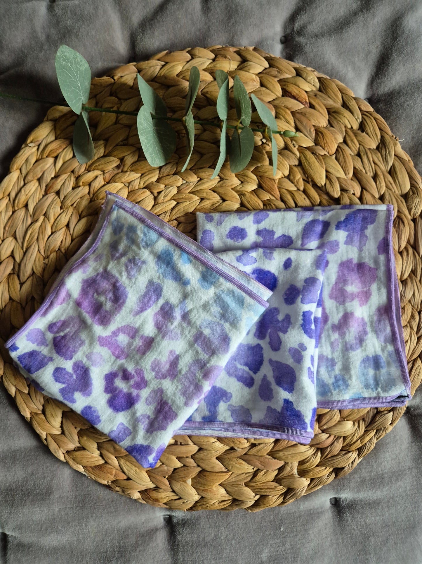 Set of 3 Handkerchief  Tissues fabric cotton very Soft Eco-Friendly washable reusable perfect gift