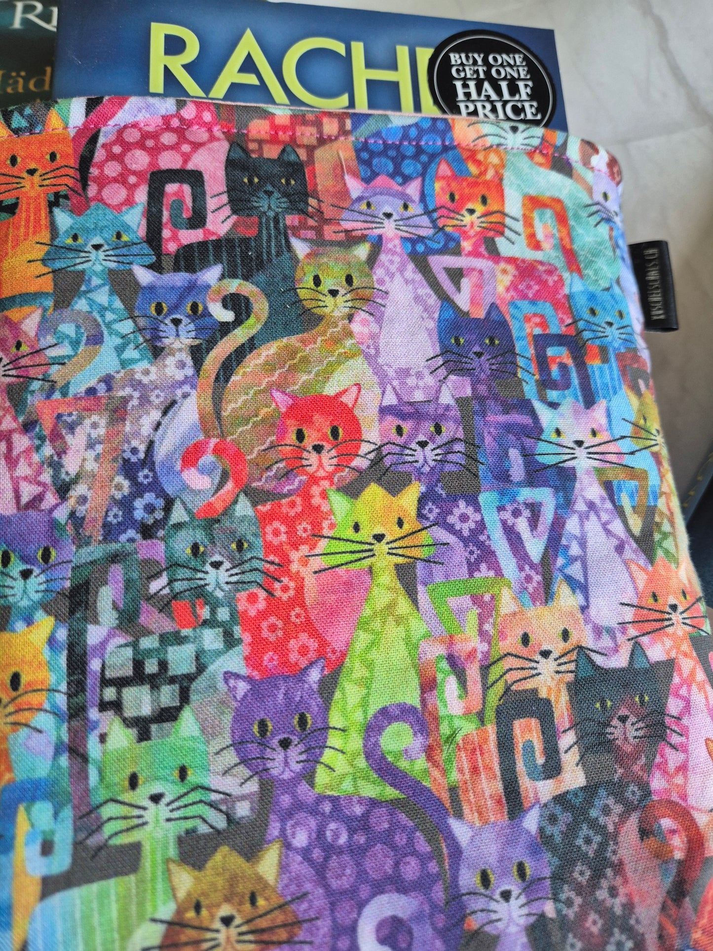 All the Cats Buchhülle Ereader Hülle - 3 Sizes - Handmade by me in Switzerland