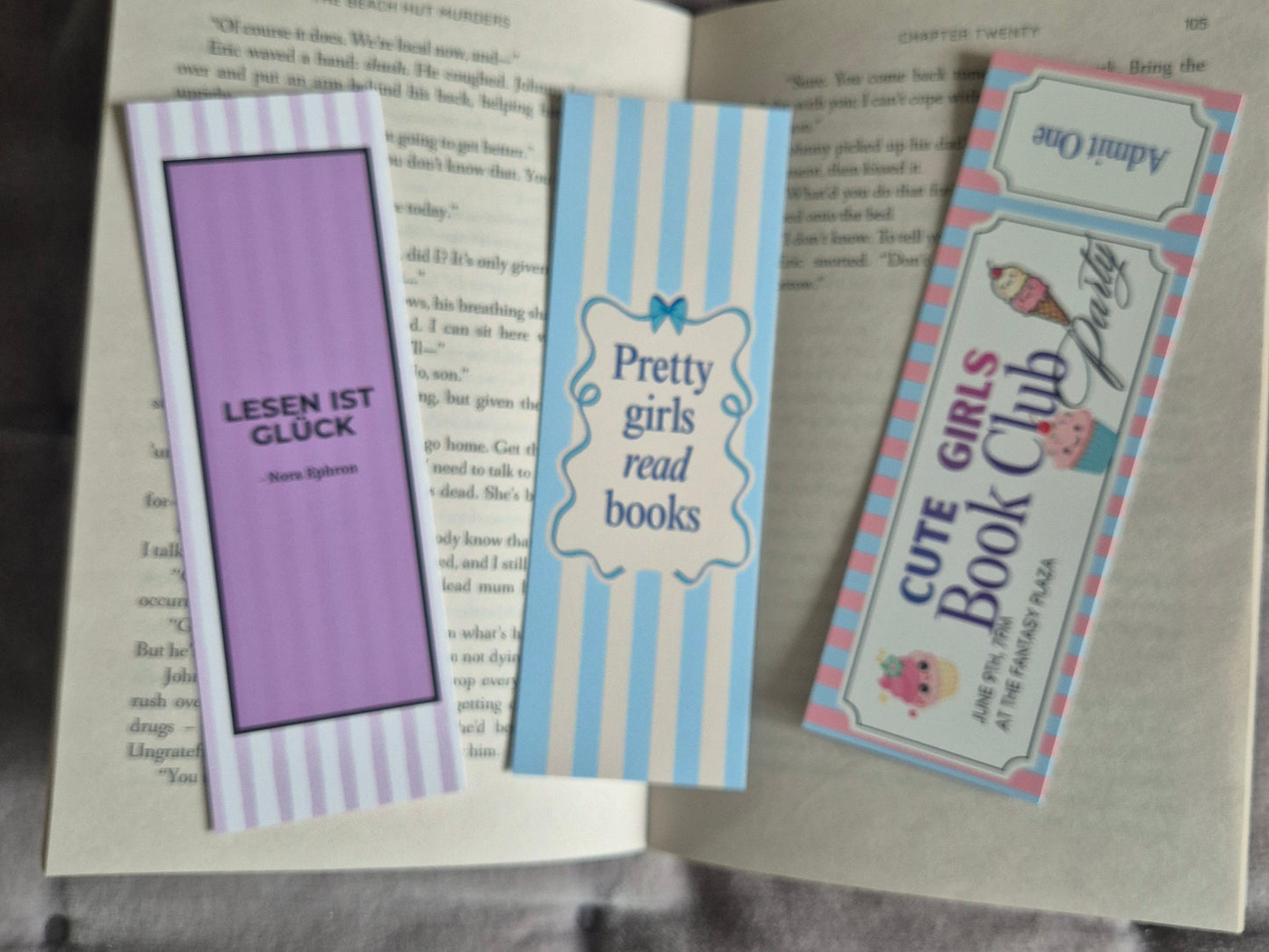 May Bookmarks for the Bookmark Club, subscribe now !!!! Butterfly Flower Spring Pink Bookmarks - perfect gift for every Booklover