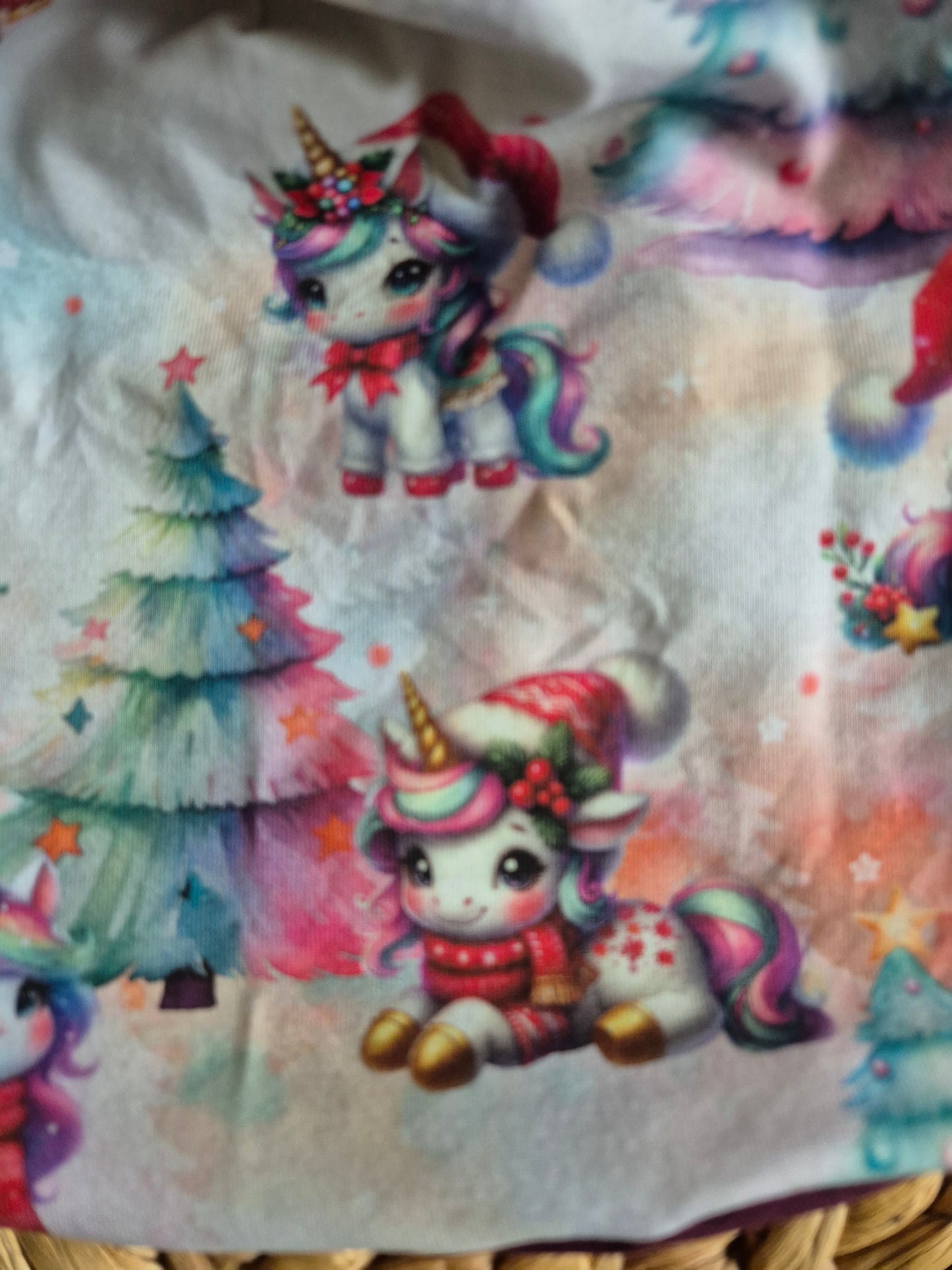 Mütze / Beanie Santa Unicorn Kinder diverse Grössen / Kopfumfang 47 bis 54 cm