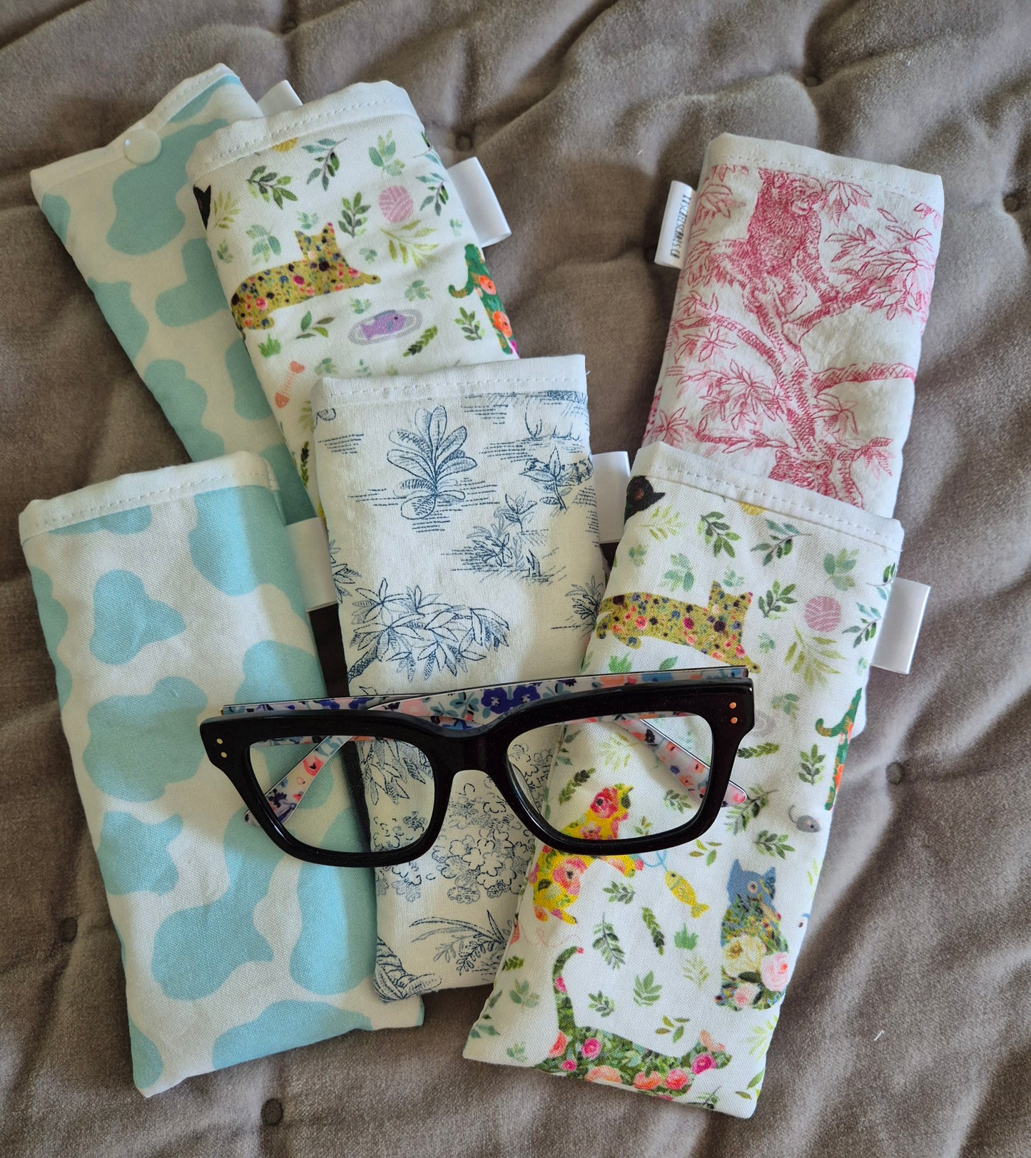Brillenetui Glasses Case  Eco-Friendly Eyewear Storage Pouch  Soft & Lightweight Glasses Protector  Eyewear Organizer Gift for her