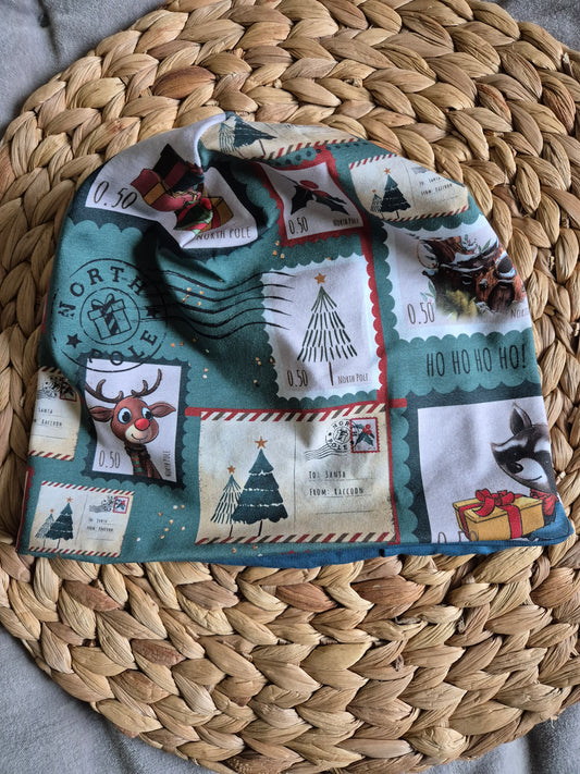 Mütze / Beanie Santa North Pole Kinder diverse Grössen / Kopfumfang 47 bis 54 cm