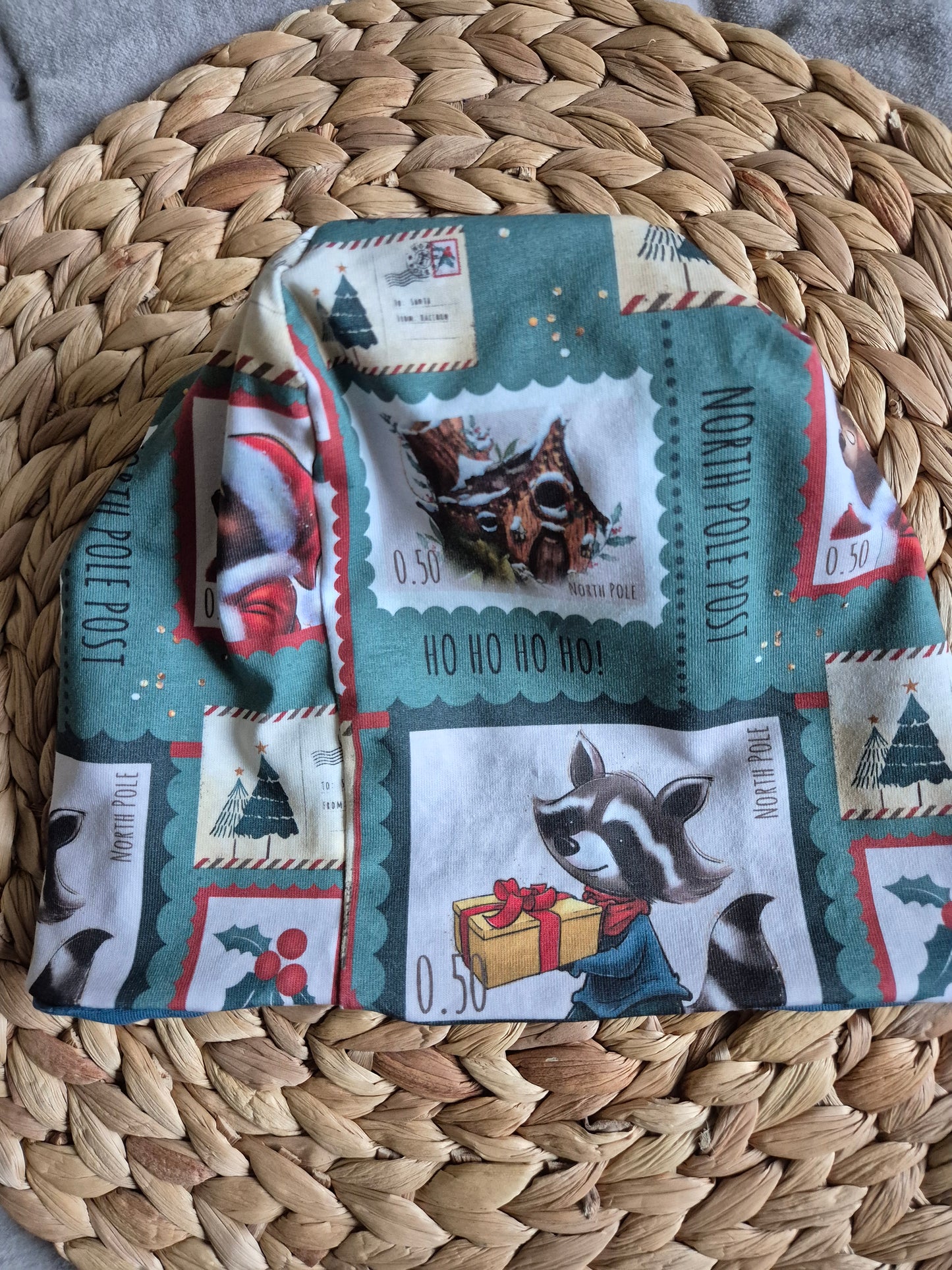 Mütze / Beanie Santa North Pole Kinder diverse Grössen / Kopfumfang 47 bis 54 cm