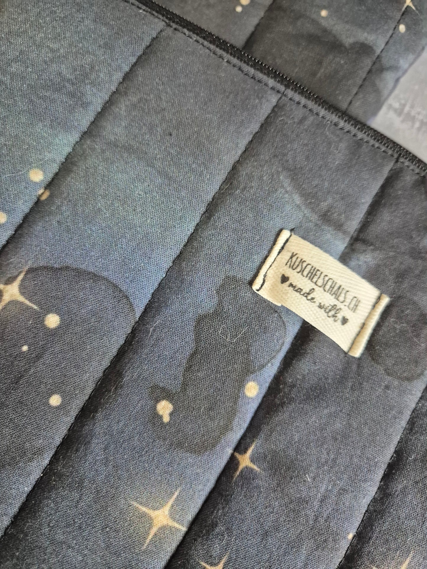 Ipad und Laptop Sleeve, gequiltet im wunderschönen Design "Sternennacht"