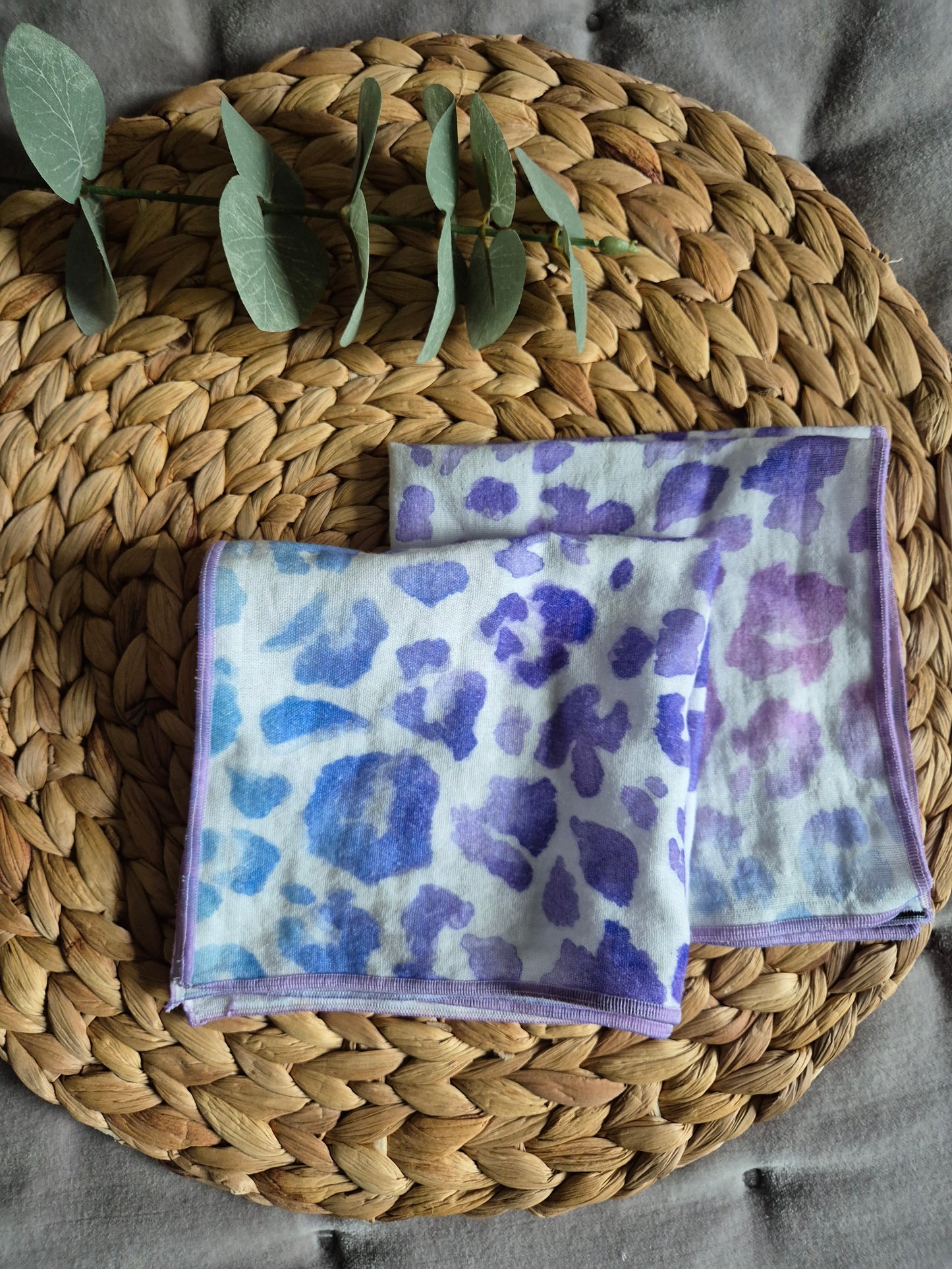 Set of 3 Handkerchief  Tissues fabric cotton very Soft Eco-Friendly washable reusable perfect gift