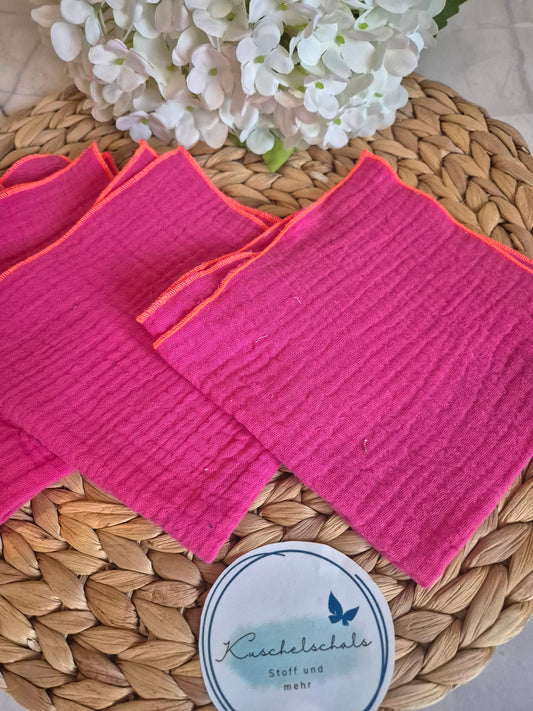 Set of 3 Handkerchief  Tissues fabric cotton very Soft Eco-Friendly washable reusable perfect gift