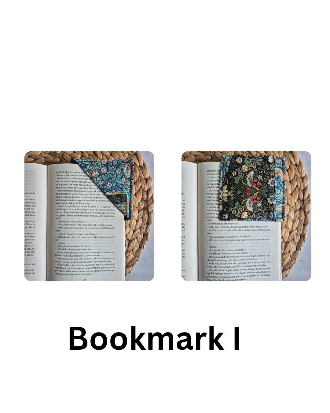 Eck Lesezeichen aus Stoff aus Liberty Stoffen - upcycling - patchwork handmadecorner bookmark fabric, handmade, gift book lover