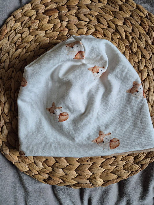 Mütze / Beanie Fuchs Kinder diverse Grössen / Kopfumfang 47 bis 54 cm