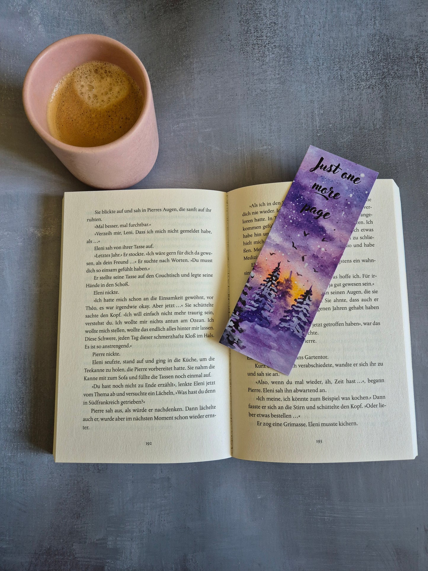 Lesezeichen Winter auf hochwertigem Paper gedruckt