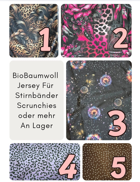 Stirnband aus BioBaumwolljersey, wähle deinen Stoff, 10cm breit, super weich, sehr bequem