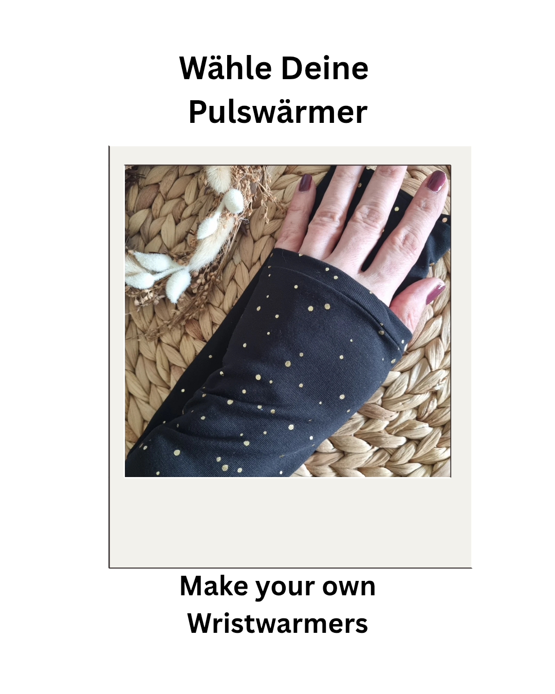 Stylish cozy wristwarmers for adults organic cotton wrist warmers organic jersey choose your Print